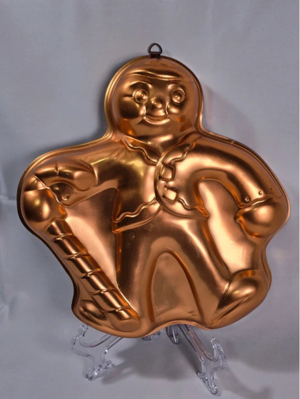 Vintage Copper Gingerbread Man Mold Cake Pan Christmas Decor